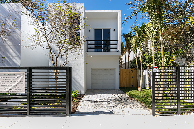 Rendering of the townhome development covered by the pitchbook